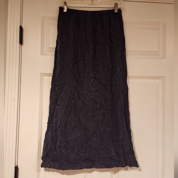 Vintage gray stretchy lightweight midi skirt S - Picture 4 of 4